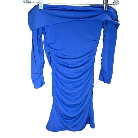MAJORELLE - “Cypress” Mini Ruched Dress, in Periwinkle - Size XXS, Light Blue - Picture 7 of 17